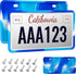 2 Pack Silicone License Plate Frame Front Back License Plate Cover License Plate Bracket Holder Rust-Proof, Rattle-Proof, Weather-Proof, for US CA...