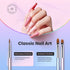 Beetles 3 Pcs Gel Nail Art Brushes Set Gel Polish Design Pen Painting Tools with Liner Brushes Petal Painting Brush and Oval Brush DIY at Home Man...