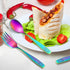 Pimoys 12 Pieces Toddler Utensils Kids Rainbow Silverware Set, Stainless Steel Childrens Safe Forks and Spoons, Metal Kids Cutlery Set, Dishwasher...