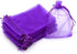 50Pcs Purple Organza Bags 3x4 inch, Small Mesh Gift Bags Drawstring Halloween Candy Treat Pouches Wedding Party Holiday Favor Bag...