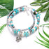 Zoestar Boho Starfish Turtle Anklet Ankle Bracelet Beaded Foot Accessories Double Layer Jewelry for Women(Silver/1Pc)...
