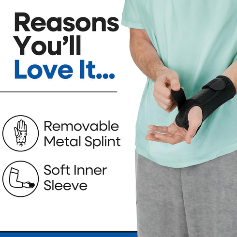 Carpal Tunnel Wrist Brace Night Support | Arm Brace Wrist Guard | Wrist Splint & Hand Brace | Carpal Tunnel Syndrome & Wrist Tendonitis Pain Relie...