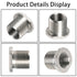 2 Pack Thread Adapters and Washers?1/2x28 to 5/8x24 Stainless Steel Thread Protector with Rubber Washer (Silver)...