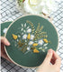 KISSBUTY Full Range of Embroidery Starter Kit with Pattern, Cross Stitch Kit Including Embroidery Fabric with Floral Pattern, Bamboo Embroidery Ho...