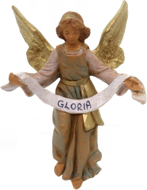 Fontanini by Roman Inc., Gloria Angel, 5" Holy Family Collection, Nativity Figure and Accessories, Hand Sculpted and Painted...