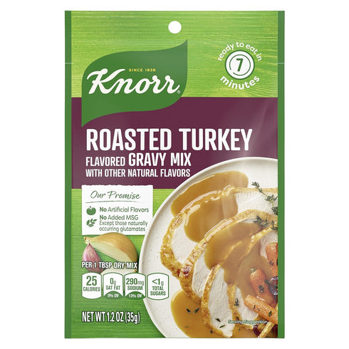 Knorr Turkey Gravy Mix Roasted Turkey For Delicious Easy Meals and Side Dishes Sauce and Gravy With No Artificial Flavors, No Added MSG 1.2 oz...