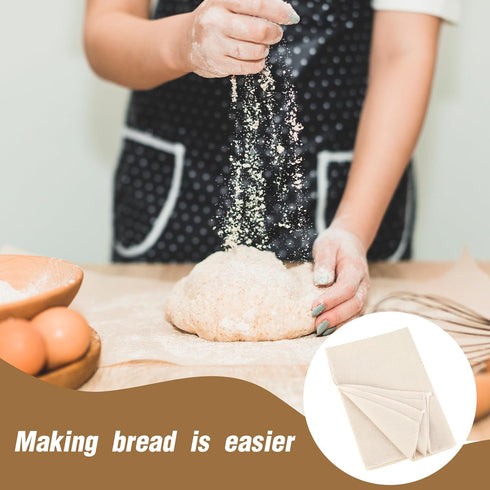 Thick Bread Towel for Homemade Bread, 14x18 Inch Bread Proofing Cloth Cover Reusable Sourdough Bread Baking Supplies Linen Cloth Baking Bread Clot...