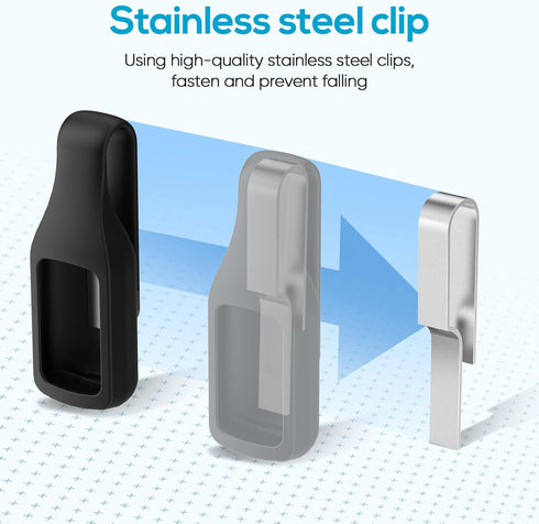 Clip Holder Accessory for Fitbit Charge 6/5 (Sangria)...