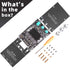 100W+100W Amplifier Board with Treble and Bass Control, DC 9-24V, BT and AUX Inputs, 2.0 Channel Stereo AMP Board for DIY Wireless Speakers, Passw...