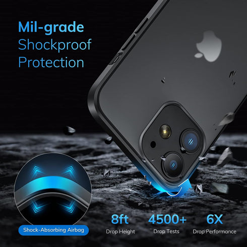 ORIbox for iPhone 11 Case Black, Shockproof Designed Case,Full Body Protective Cover 6.1", Platinum Ultra-Thin Non-Slip, Lightweight...