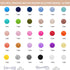 210Pcs Silicone Beads 12mm Silicone Beads for Keychain Making Bulk 30 Colors Loose Round Rubber Beads for Pens Necklace Bracelet Making Kit Jewelr...