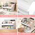 SAYEEC Desk Organizer with Drawer, Cute Pencil Pen Holder with Handle and 6 Compartments, Multi-Functional Makeup Organizer Storage Box, Desktop A...