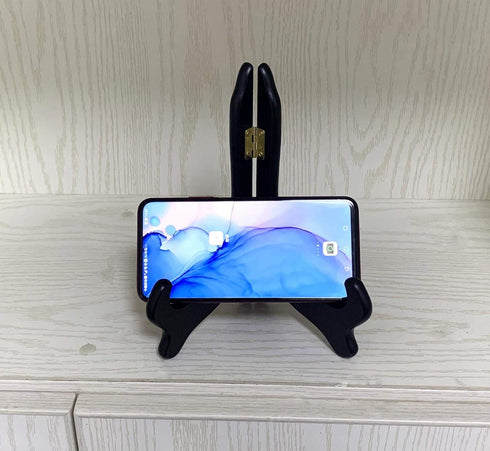 4 pcs 7 Inch Wooden Display Stand Plate Holder Easels Dish Rack Photo Frame Holder for Wedding Decorations, Birthday Party and Home Decoration,Bla...