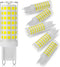 G9 LED Bulb 6W,60W Halogen Equivalent,5000K Daylight White,High Brightness 600LM, AC120V T4 G9 Bulbs with Long Lifespan for Chandeliers Home Light...