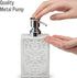 Creative Scents Mirror Janette White Hand Soap Dispenser for Bathroom - Mirrored Bathroom soap Dispenser for Countertop - Decorative Lotion Dispen...