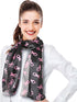 CBC Crown Women's Lightweight Pink Ribbon Silk Feeling Satin Striped 13"x60" Scarf...