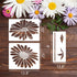 Large Daisy Stencils for Wall Fence Flower Stencils for Painting 14” Flowers Stencil for Home Garden Decor...