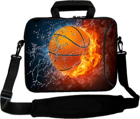RICHEN 11 11.6 12 12.5 13 inches Case Laptop/Chromebook/Notebook PC Tablet Travel Case Neoprene Handle Sleeve with Shoulder (11-13.3 inch, Basketb...