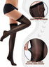 Geyoga 4 Pairs Shiny Thigh High Stockings Halloween Cosplay Sock Shimmery Silk Stockings Sheer Over the Knee Socks for Women...