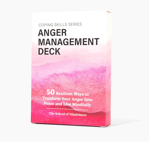 The School of Mindfulness- Mindfulness Coping Skills Series Deck, for Depression and Anxiety, Anger Management, and Cravings and Triggers (Anger M...
