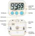 Kitchen Timer, 2 Pack Large Digits Classroom Timer for Kids,Simple Operation Magnetic Timers, Digital Timer for Cooking -White...