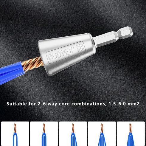 2 PCS Wire Stripper Tool Wire Twister Tool,2024 Upgrades Wire Nut Twister for Drill Profession Electricians Tool,Wire Twister Tool for Drill,Profe...