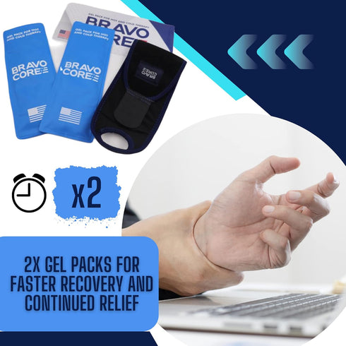 Wrist Ice Pack Wrap for Wrist Pain Relief Compression Brace and hot Cold Therapy Gel Packs Suitable for sprains Arthritis and Carpal Tunnel...