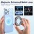 Magnetic Phone Ring Holder for iPhone, 2 in 1 Removable Magnetic Desk Phone Stand Compatible iPhone 15 14 13 12 Series,Samsung, Google,Magnetic Ac...