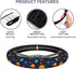 Steering Wheel Cover for Women Men Colorful Cartoon Space Planets Neoprene Steering Wheel Protector Universal Fit Most Car Sedans SUVs - 15 Inch...