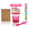 Cereal On The Go Cups Breakfast Drink Cups Portable Yogurt and Cereal to-Go Container Cup...