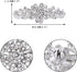 EVER FAITH Bridal Daisy Flower Brooch Clear Austrian Crystal Silver-Tone...