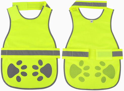 Reflective Dog Vest for Safety - High Visibility Fluorescent Pet Vest Lightweight Jacket Dog Clothes Reflective Dog Harness for Night Walking Hunt...