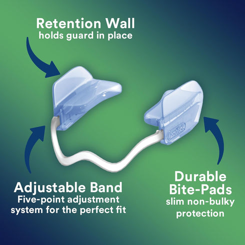 DenTek Comfort-Fit Dental Guard For Nighttime Teeth Grinding, Comfort-Fit Guard, 2 count(Pack of 1)...