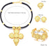 Ethiopian Jewelry for Women Set Ethiopia Coins Jewelry with Black Rope African Wedding Engagement Gift...