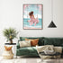QAZWSX Diamond Painting Beautiful Girl Swing Beach Diamond Art Beach Scenery Gem Art Easy for Beginner Gems Cross Stitch Mosaic Craft Hobby Wall A...