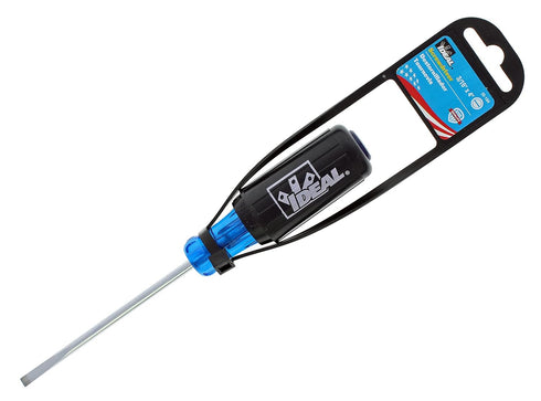 IDEAL INDUSTRIES INC. Electrician's Cabinet Tip Screwdriver, 3/16 in. Diameter x 4 in. Long Shank...