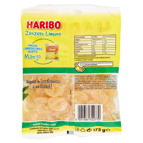 Haribo Ginger-Lemon Gummi Candy 175g/6.17oz...