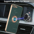 EYZUTAK Electroplated Magnetic Ring Holder Case, 360 Degree with Rotation Metal Finger Ring Holder Magnet Car Holder Soft Silicone Shockproof Cove...