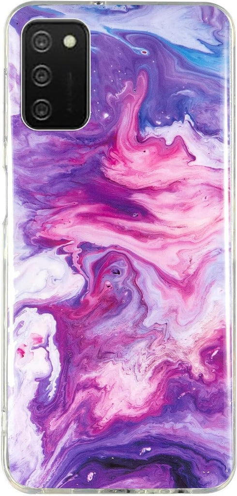 Compatible with Samsung Galaxy A03s Case, Matte Marble Case Design Slim Stylish Soft Flexible TPU Case IMD Technology Protective Phone Cover with ...