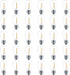 Meconard 30 Pack S14 Edison String Light Bulbs, 1 Watt Replacement Bulbs for Outdoor String Lights, Low Wattage Shatterproof LED Filament Patio Bu...