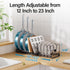 ORDORA Pots and Pans Organizer Under Cabinet, Expandable Cutting Board Pot Lid Organizer for Cabinet Holder with 10 Adjustable Dividers for Kitche...