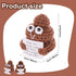 Positive Poo, 3 Inch Cute Crochet Doll Knitted Wool Doll with Positive Cards Funny Positive Doll for Friends Party Decoration Encouragement...