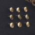 MILISTEN 20pcs Stainless Steel Earrings Posts Round Blank Peg Earrings Posts Flat Pad Ear Stud Components Earring Making Findings (Golden)...