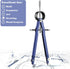 Professional Geometry Compass, Metal Compass, Compass Drawing Tool, Drawing Compass, Drafting Compass with Extra Refills for School Office Draftin...