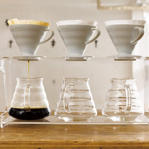 Hario V60 Ceramic Coffee Dripper Pour Over Cone Coffee Maker Size 01, White...