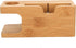 Pssopp Bamboo Charging Station Wooden Charging Station Desktop Docking Station Organizer for Cellphone Smart Watch Tablet Charging Cables...