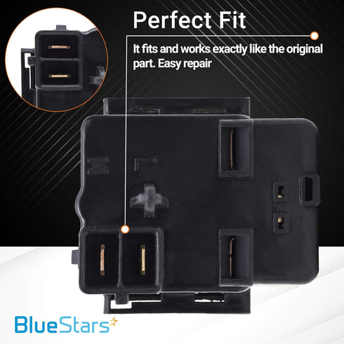 Ultra Durable WR07X10097 Relay and Overload Assembly Replacement Part by BlueStars - Exact Fit for GE Refrigerators - Replaces 1265640 AP4300623 PS1766101 513604045