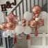 100pcs Metallic Rose Gold Latex Balloons Various Sizes Chrome Balloon 18/12/10/5 inch Helium Balloon Perfect for Birthday Valentines Baby Shower B...