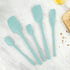 Tovolo 5-Piece Spatula Silicone Utensil Set (Light Aqua): Spatula, Spoonula, Jar Scraper, Mini Spatula, and Mini Spoonula...