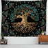 XGXL Life Tree Tapestry - Bohemian Hippie Wishing Tree Tapestries Psychedelic Wall Carpet Mystic Aesthetic Wall Tapestry for Living Room Bedroom...